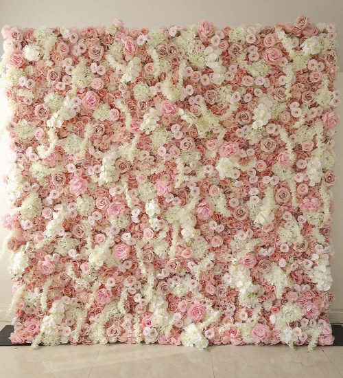 Pink and White Flower Wall in atlanta