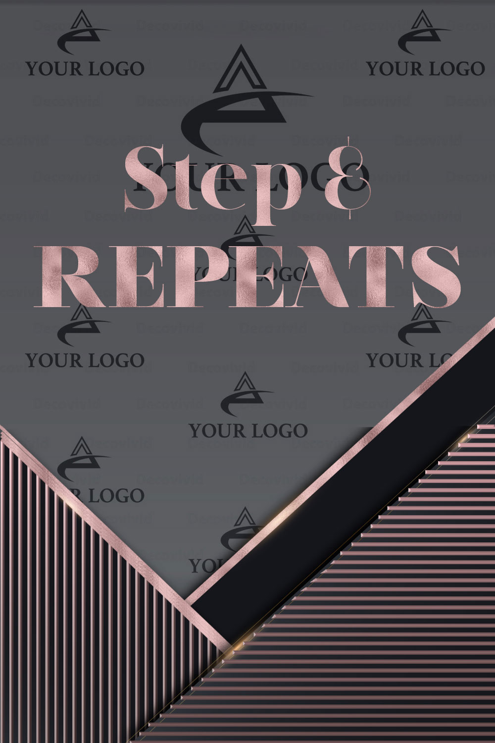 Step and repeat banner for event branding services.